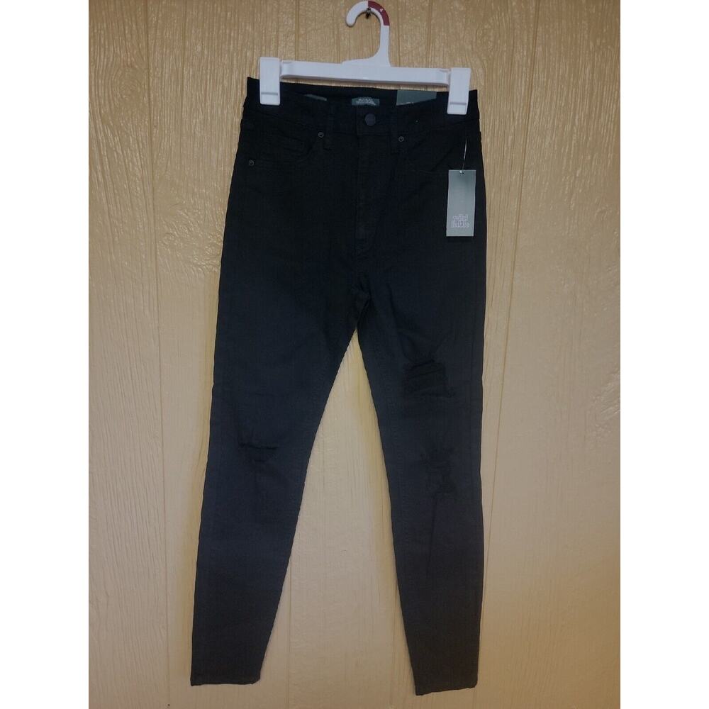 Wild Fable Ebony Distressed Highest Rise Skinny Jeans sz 2 / 26 Waist